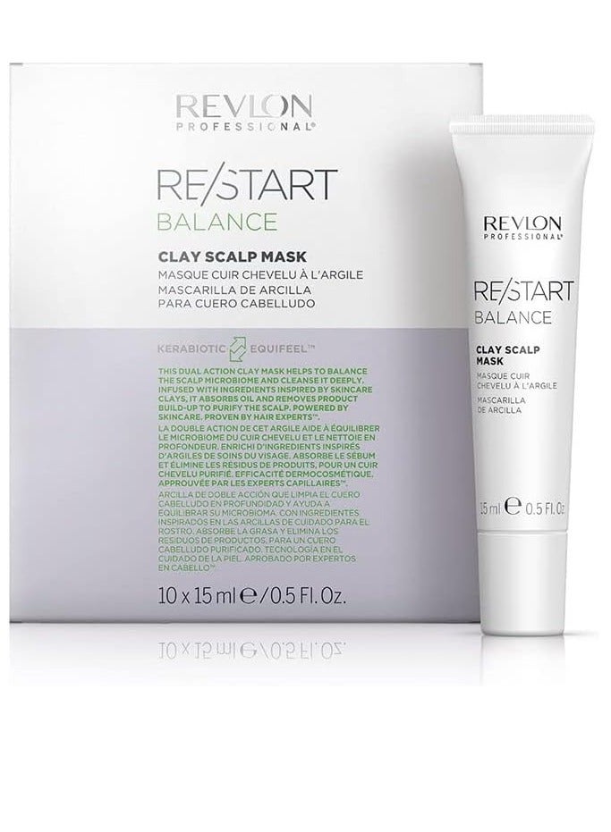 Revlon Professional Re/Start Balance Clay Scalp Mask 10 X 15 Ml 150 Ml - Image 2