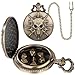 Keller & Weber Mini DND Dice Set Steampunk Warlock Pocket Watch Shell Case 7pcs Polyhedral Metal DD Dice Set DND Gifts with Gift Box for Gamer Role Playing Board Games Accessories Bronze - Image 4