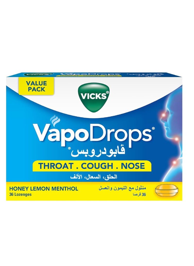 Vicks VICKS VAPODROPS HONEY LEMON LOZ 36'S 