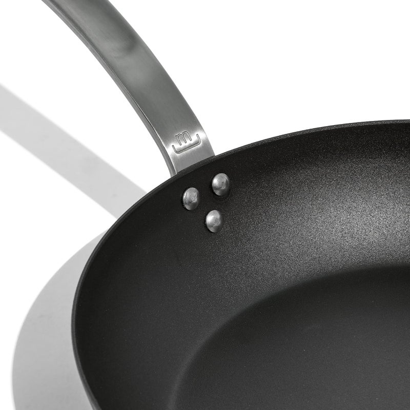 Madein Made In Cookware - Seasoned 12" Blue Carbon Steel Frying Pan - (Like Cast Iron, but Better) - Professional Cookware - Crafted in Sweden - Induction Compatible - Image 2