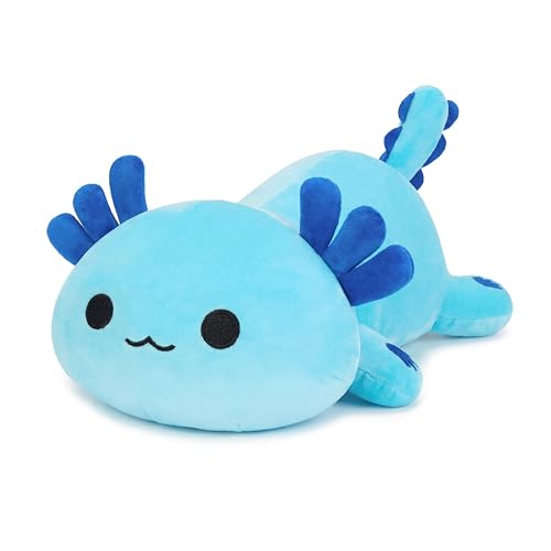 Onsoyours Original Axolotl Plush Cute 13 inch Stuffed Animal Soft Blue Pillow Kawaii Plush Toy Gift for Kids Adults Blue Axolotl 13 - Image 1