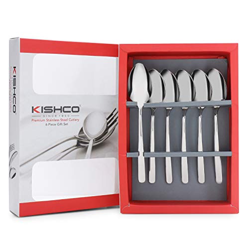 Kishco Stainless Steel Serene Tea Spoon 4 MM - Pack of 6 - Image 1
