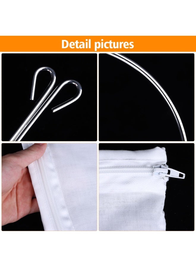 Ultra Fine Mesh Strainer Bags – Commercial Grade Reusable Food Strainer with Reinforced Frame and Stainless Steel Handle – for Coffee, Milk, Butter, Juices, and Fresh Cheese (5 Bags + 1 Frame) - Image 4
