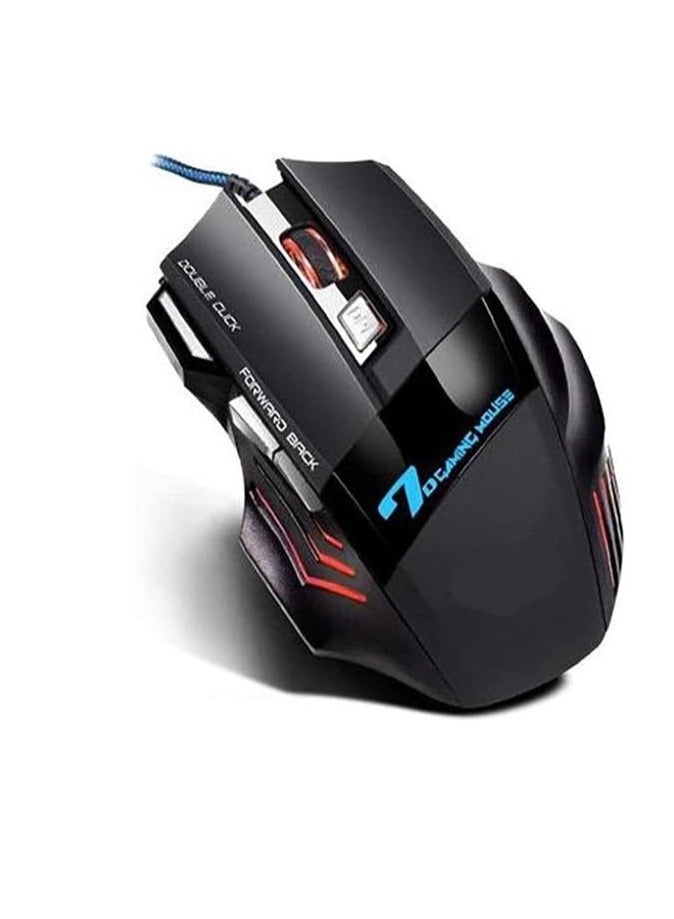 Gaming mouse - USB - colorful - glowing lights with G6 design  - Image 1