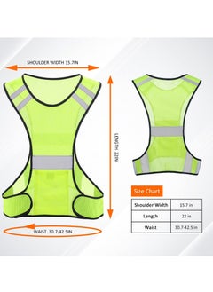 KASTWAVE High Visibility Reflective Safety Vest with Large Pocket for Night Running, Cycling & Walking - Breathable, Lightweight, ANSI Compliant Gear (3 Pcs)  - Image 1