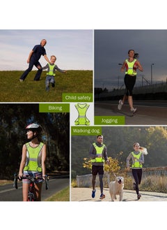 KASTWAVE High Visibility Reflective Safety Vest with Large Pocket for Night Running, Cycling & Walking - Breathable, Lightweight, ANSI Compliant Gear (3 Pcs)  - Image 3