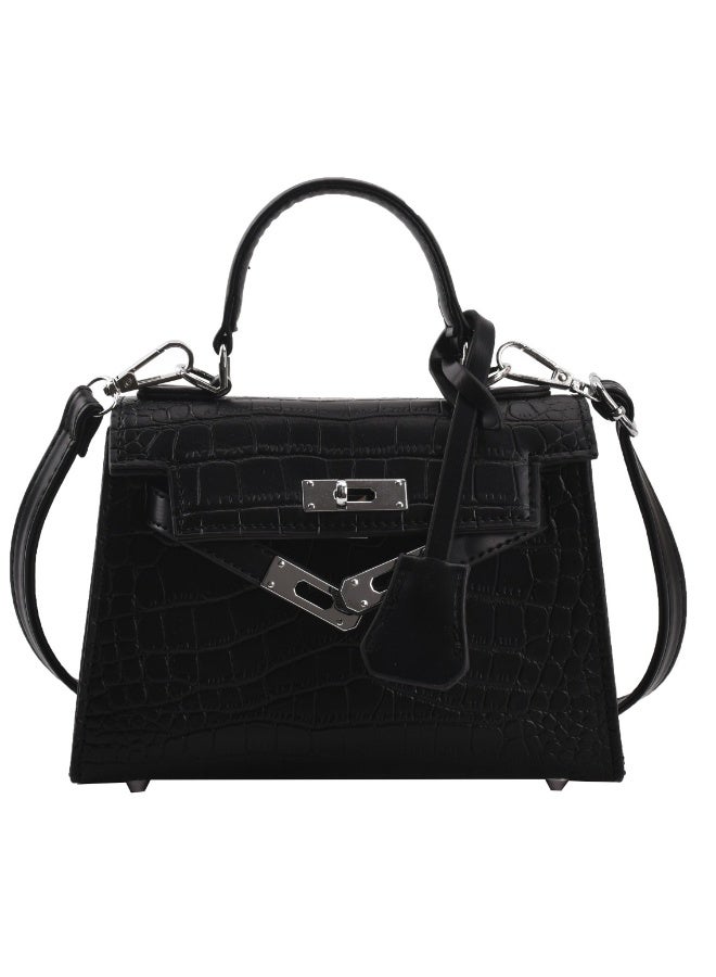 Women's Shoulder bag Satchel Handbag（Black） 