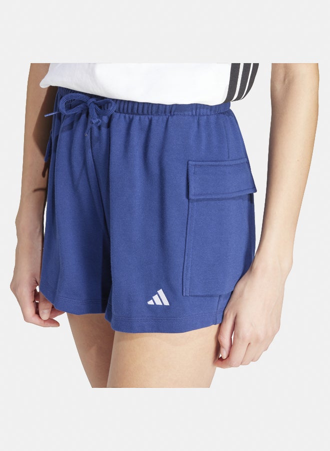 Adidas essentials small logo french terry cargo women's shorts - Image 3