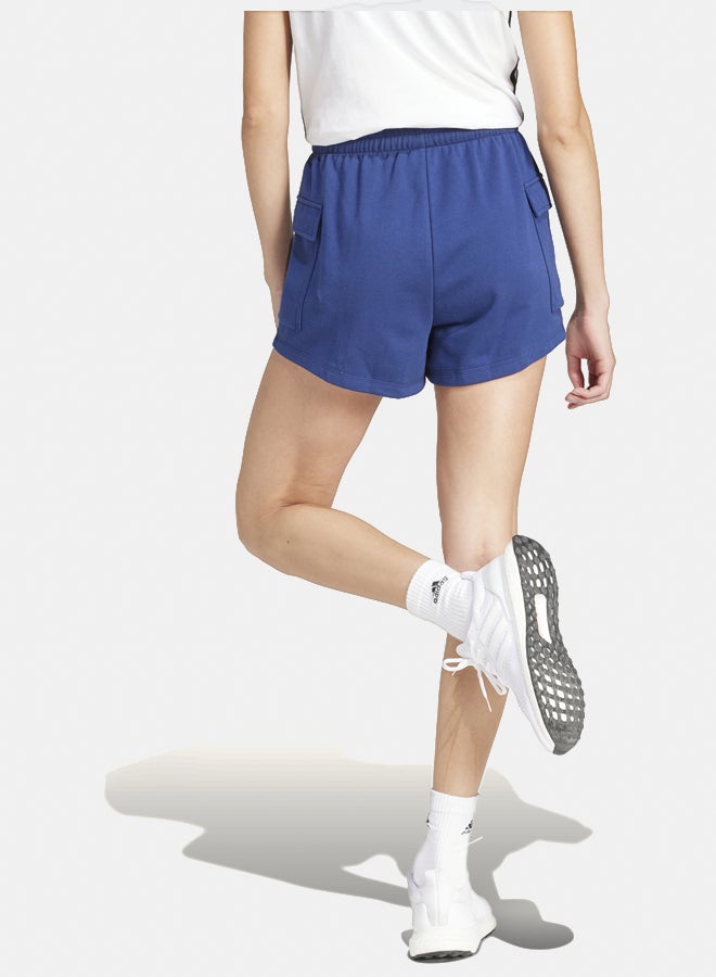 Adidas essentials small logo french terry cargo women's shorts - Image 4