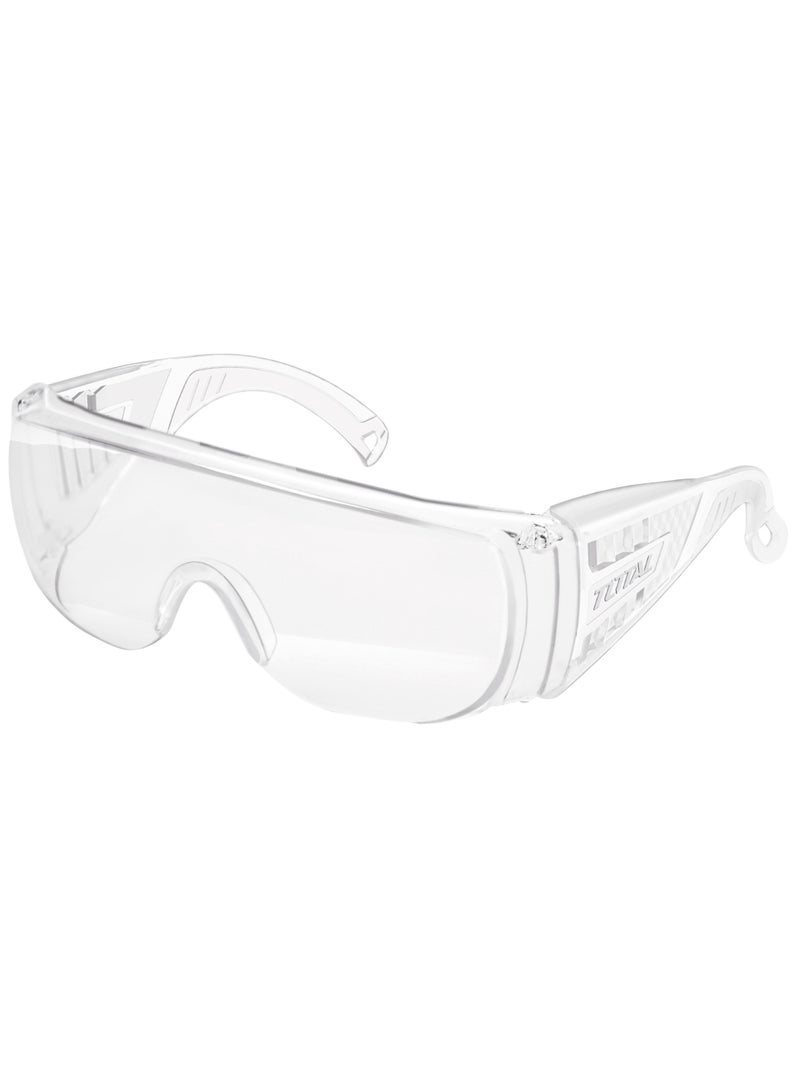 TOTAL Safety Goggles TSP304, PC Material, Full-View Protective Eyewear, UV Protection, Impact-Resistant, Splash-Proof, Compatible with Prescription Glasses - Image 1