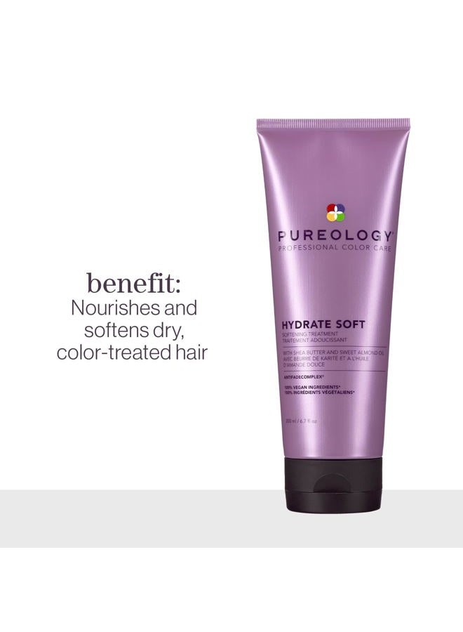 PUREOLOGY Hair Mask, Superfood Deep Treatment, Nourishes and Softens Hair, For Dry Colour-Treated Hair, Sulfate-Free, Vegan, Hydrate, 200ml - Image 2