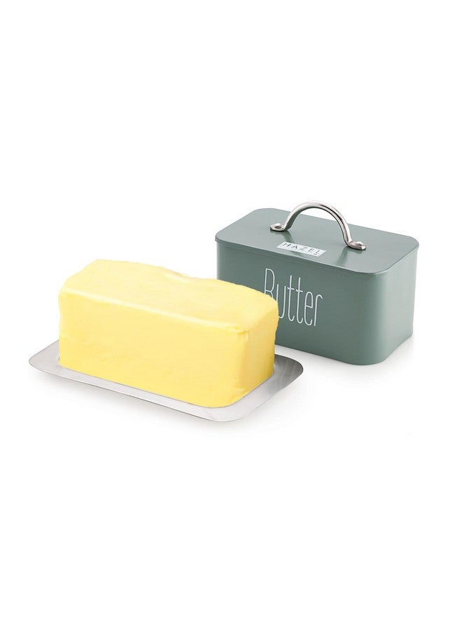 Hazel علبة زبدة هازيل مع غطاء ومقبض | طبق زبدة 500 جرام مع غطاء | صندوق تخزين الزبدة لتخزين الزبدة، مادة غذائية - Image 5