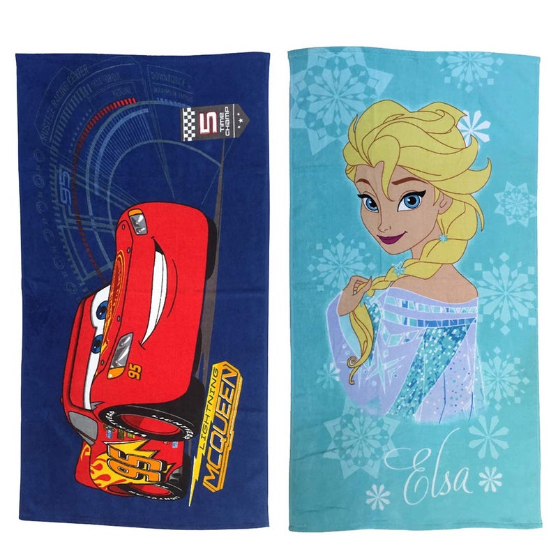 Athom Trendz Athom Living DIS06802n805 Disney Modern 2 Piece 350 GSM Cotton Bath Towel Set 24x48 Blue - Image 3