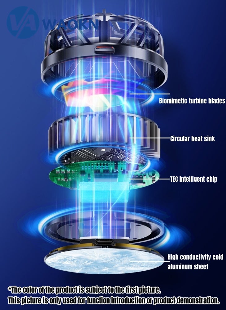 WAOKN - Semiconductor Cooling Radiator That Can Be Used For Mobile Phones Or Tablets Low Noise Compact And Unobstructed Cooling Radiator For Mobile Phones - Image 1