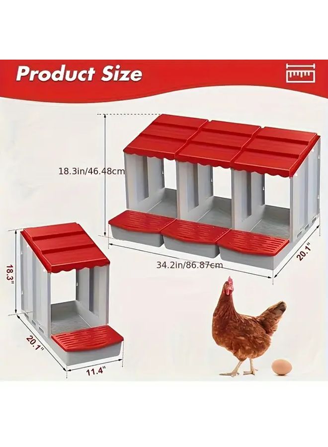 Two Grids Stackable Chicken Coop Easy Assembly Space Saving Heavy Duty Indoor Outdoor - Image 2