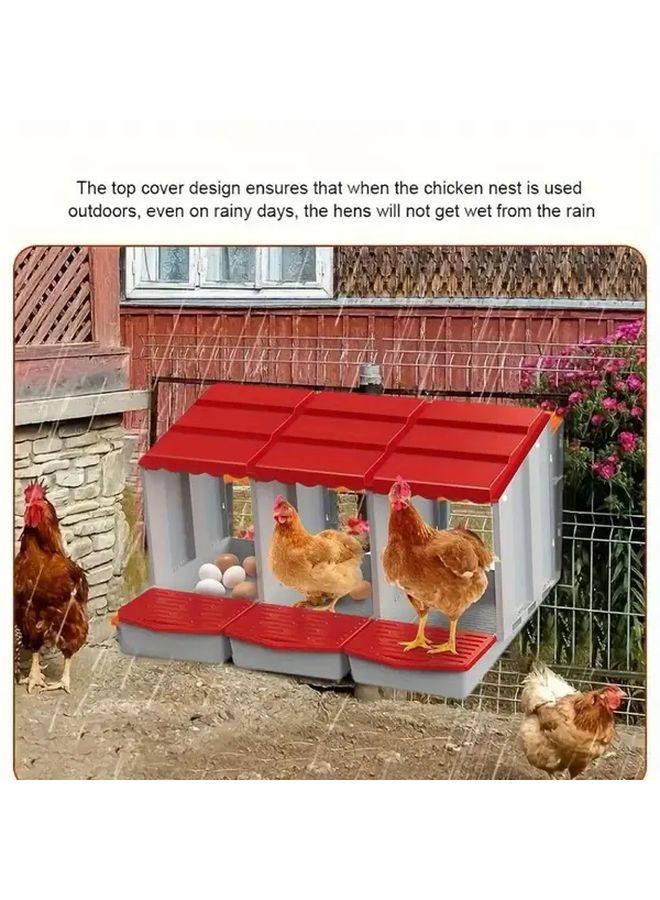 Two Grids Stackable Chicken Coop Easy Assembly Space Saving Heavy Duty Indoor Outdoor - Image 1