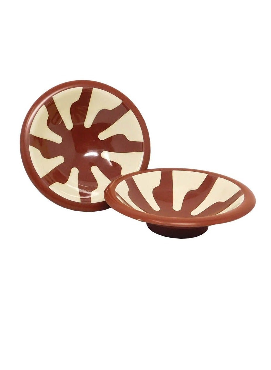 A set of 2-piece bean and chickpea dishes, size 12 cm