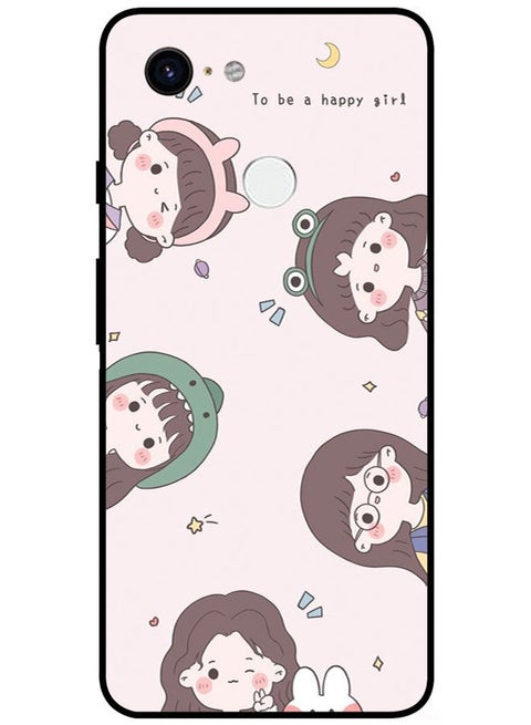 Protective Case Cover For Google Pixel 3 XL Smart Series Printed Protective Case Cover for Google Pixel 3 XL To Be A Happy Girl