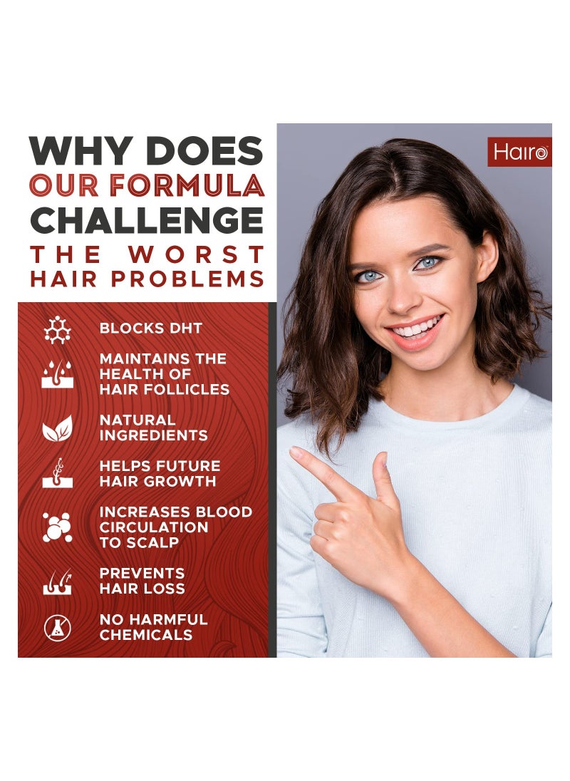 Hairo Nutrition - DHT Blocker Hair Follicle Regrowth with High Potency Biotin for Women and men - Image 1