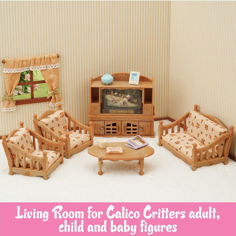 Calico Critters Comfy Living Room Set - Toy Dollhouse Furniture & Accessories Set for Ages 3+ - Image 3