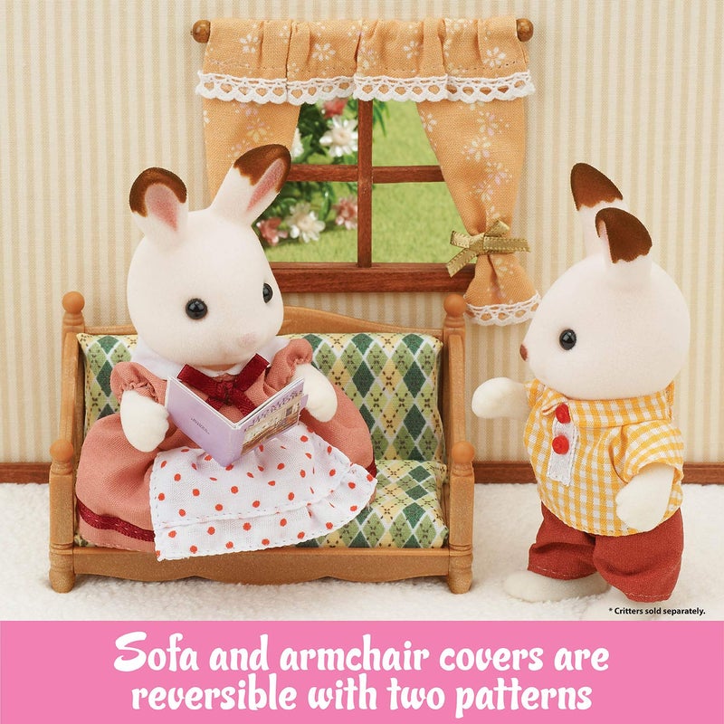 Calico Critters Comfy Living Room Set - Toy Dollhouse Furniture & Accessories Set for Ages 3+ - Image 5