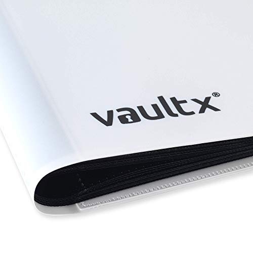 Vault X 12 Pocket Standard Strap Binder, Holds 480 Trading Cards in 20 Side-Loading Pages (White) - Image 5