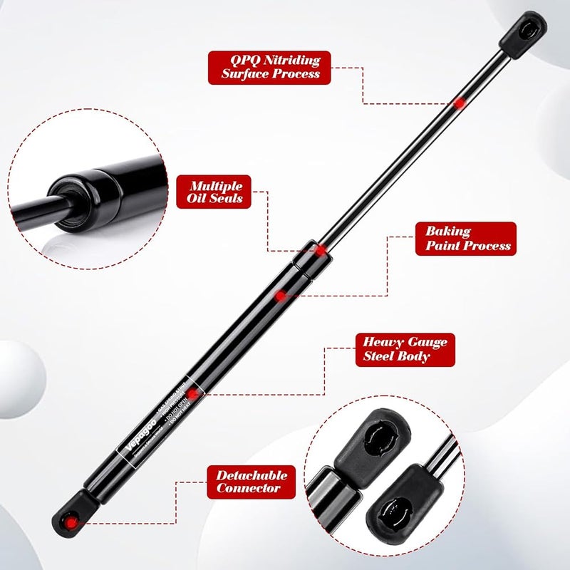 Vepagoo 500MM 178N/40lb Universal Gas Shock Strut Spring for Ottaman Bed Caravan Gas Locker Door Boat Bed Cover Door Lids Floor Hatch Door and Other Custom Heavy Duty Project 20inch, Set of 2 - Image 3
