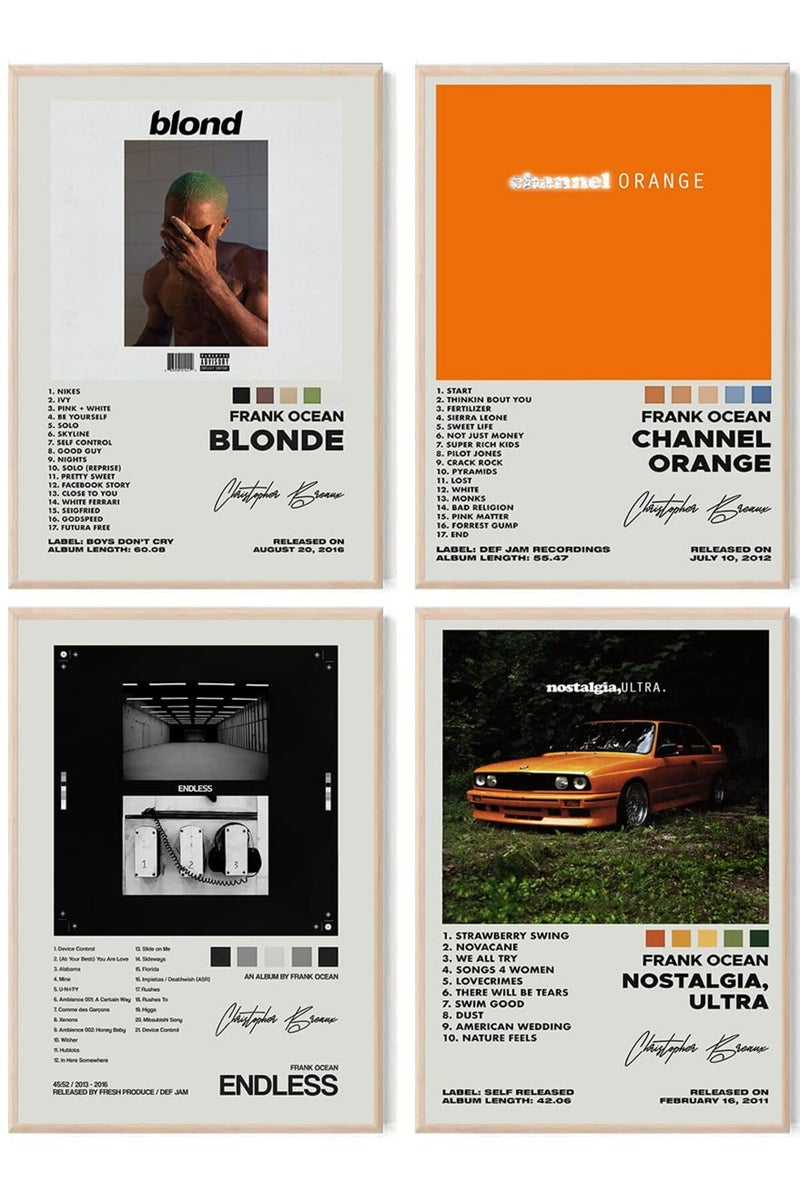 ASTRDECOR Frank Ocean Album Cover Signed Limited Posters Set of 4 - Image 1