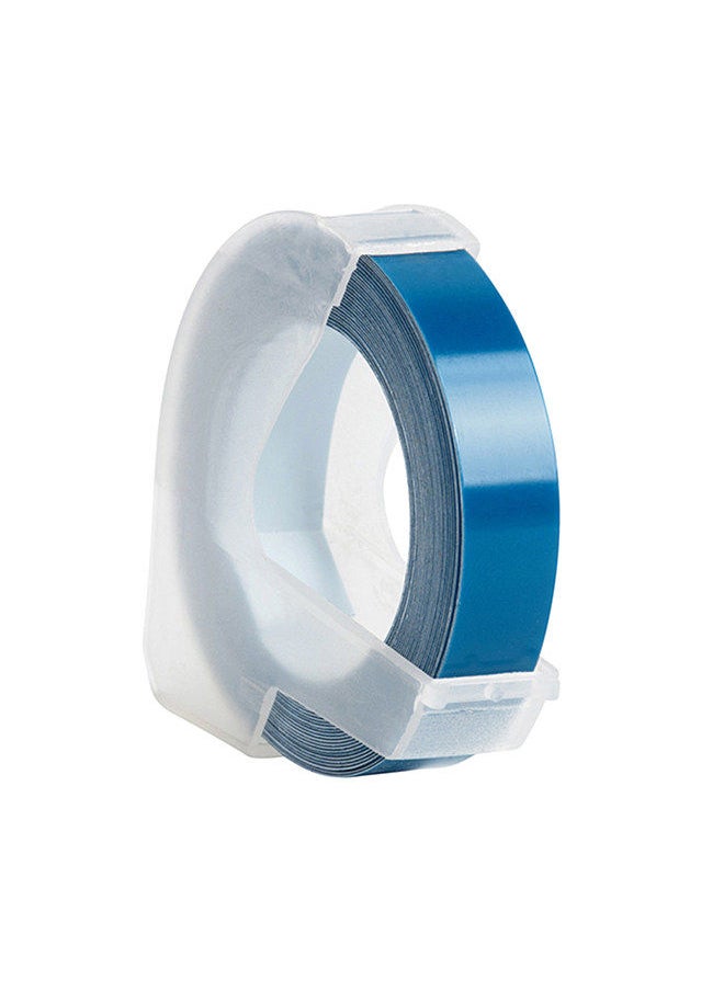 Generic 3D Plastic Embossing Label Tape Refill for DYMO 12965 1610 Label Maker with 3/8 Inch * 9.8 feet, 1 Roll Ocean Blue  - Image 1