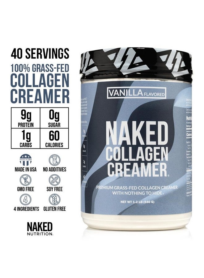Nakd Naked Collagen Coffee Creamer - Vanilla Collagen Creamer For Coffee - Dairy-Free, Gluten-Free, GMO-Free - Support Hair, Skin, and Nails - 40 Servings - Image 2