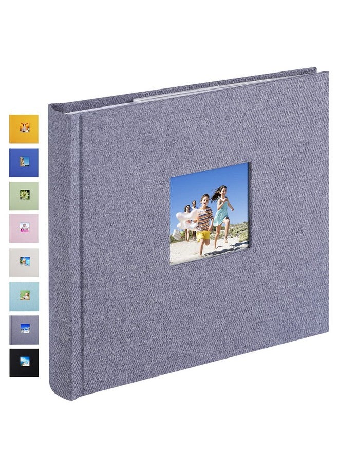 1DOT2 - Photo Album 4X6 Hold 60 Photos With Memo Vertical Slip-In Pockets Photo Book, Linen Cover Picture Photo Albums With Writing Space For Wedding Baby Mother'S Day Grey - Image 1