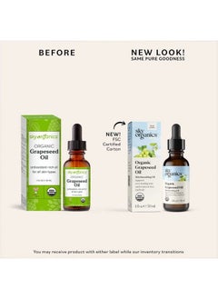Sky Organics Organic Grapeseed Oil For Face 100% Pure & Coldpressed Usda Certified Organic To Moisturize Clarify & Brighten 1 Fl Oz  - Image 4