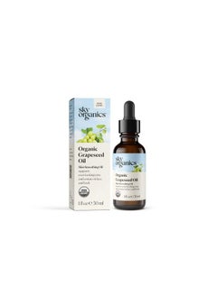 Sky Organics Organic Grapeseed Oil For Face 100% Pure & Coldpressed Usda Certified Organic To Moisturize Clarify & Brighten 1 Fl Oz  - Image 2