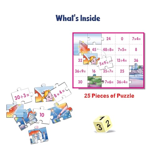 Creative's Math Puzzles Multiplication & Division, Math Learning Jigsaw Puzzles, Reinforce Multiplication and Division Skills, Learning & Educational Game,Math Puzzles Series for Ages 7 &Up - Image 5
