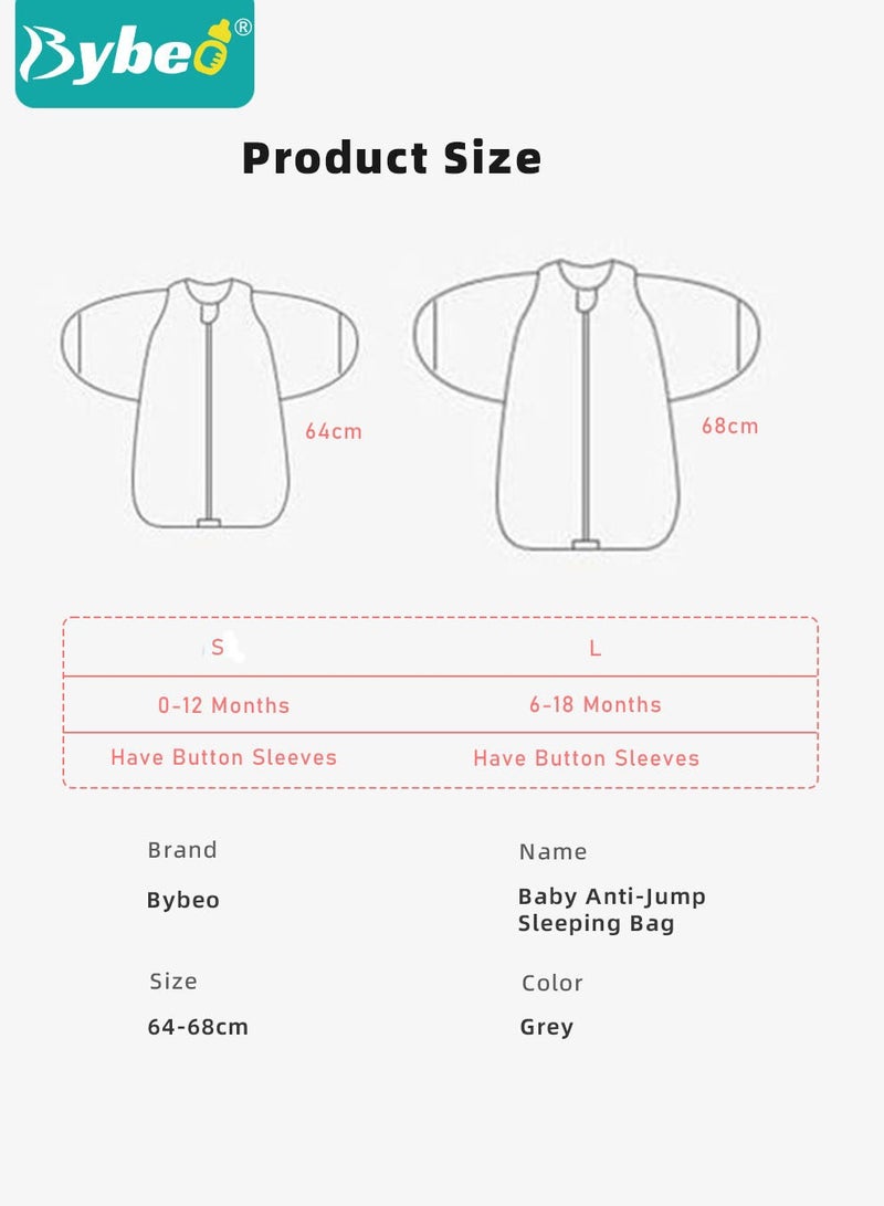 6 PCS Newborn Sleepsack Swaddle Blanket Baby Swaddling Wrap Infant Babies Sleeping Bag with Hat and Anti-grasping Gloves for Boy Girl Soft Cotton Sleep Sack