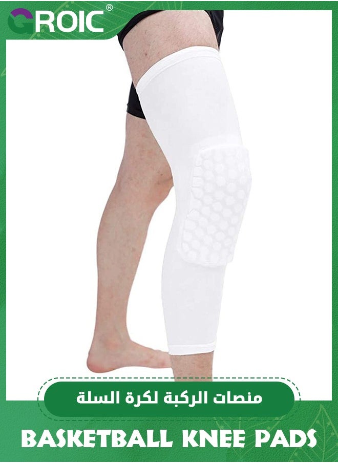 GROIC - Breathable Knee Pads, Basketball Shooting Sport Safety & Soft Kneepad Honeycomb Pad Bumper, Brace Kneelet Protective Knee Pads for Volleyball, Dancing, Football, Yoga, Basketball, and Skating - Image 1