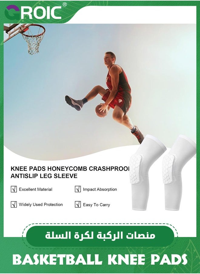 GROIC Breathable Knee Pads, Basketball Shooting Sport Safety & Soft Kneepad Honeycomb Pad Bumper, Brace Kneelet Protective Knee Pads for Volleyball, Dancing, Football, Yoga, Basketball, and Skating  - Image 2
