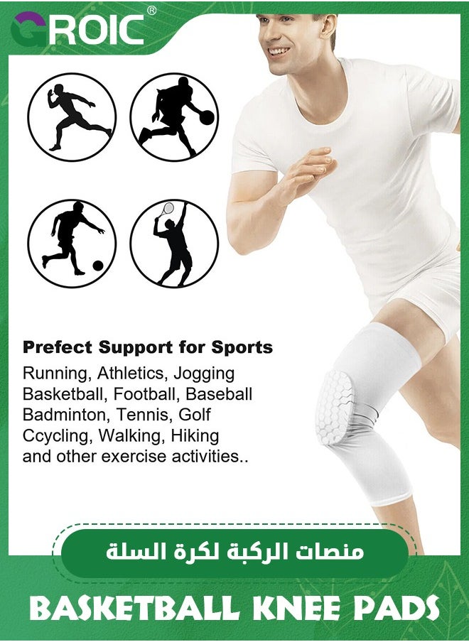 GROIC Breathable Knee Pads, Basketball Shooting Sport Safety & Soft Kneepad Honeycomb Pad Bumper, Brace Kneelet Protective Knee Pads for Volleyball, Dancing, Football, Yoga, Basketball, and Skating  - Image 3
