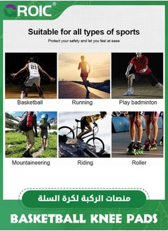 GROIC Breathable Knee Pads, Basketball Shooting Sport Safety & Soft Kneepad Honeycomb Pad Bumper, Brace Kneelet Protective Knee Pads for Volleyball, Dancing, Football, Yoga, Basketball, and Skating  - Image 4