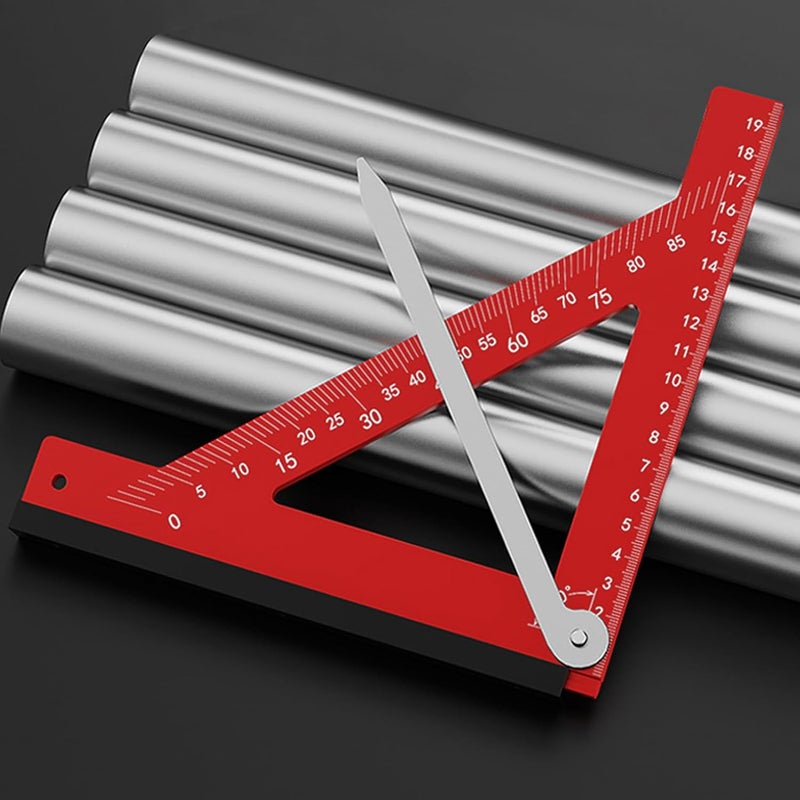 مربع نجارة من سبائك الألومنيوم بزاوية 90 درجة، مربع رافتر متين لأعمال النجارة - Image 4