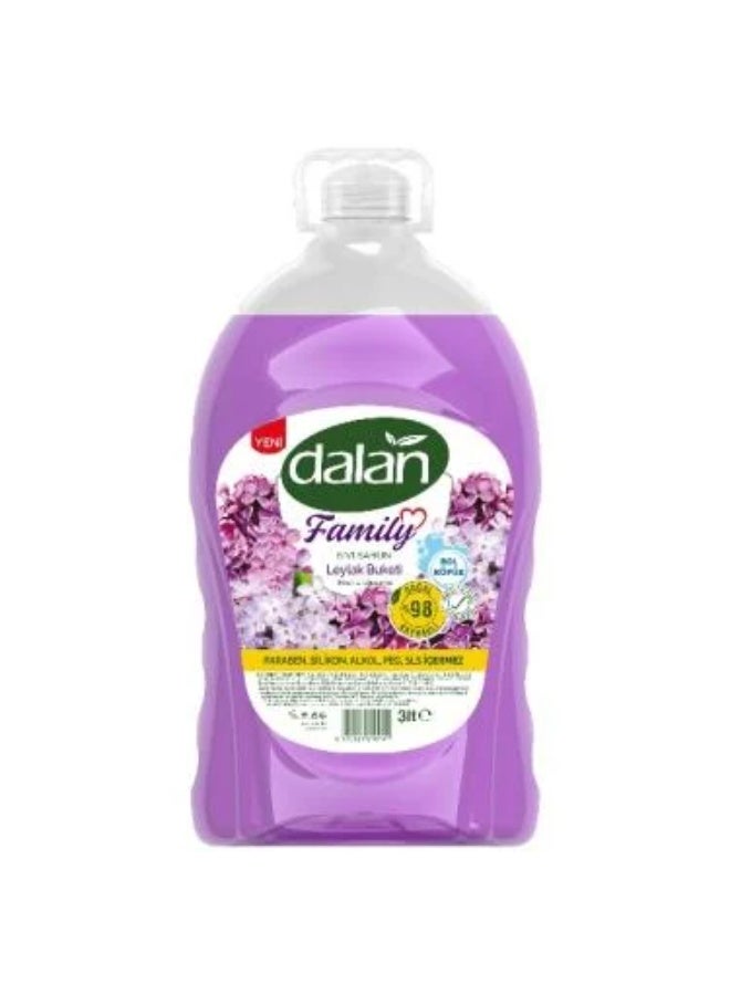 صابون سائل عبوة عائلية برائحة الأزهار العطرة من دالان – 3 لتر