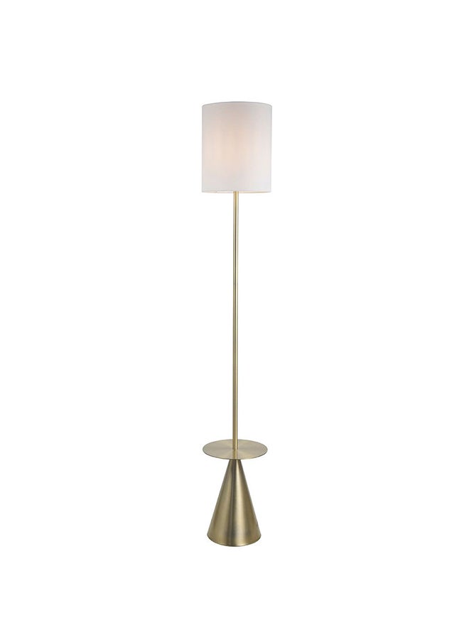 DANUBE HOME Nicholas Floor Lamp Antique Metal Floor Lamps Socket Based For Your Lovely Home Office Living Room Bedroom L 25 x W 25 x H 150 cm Gold  - Image 1
