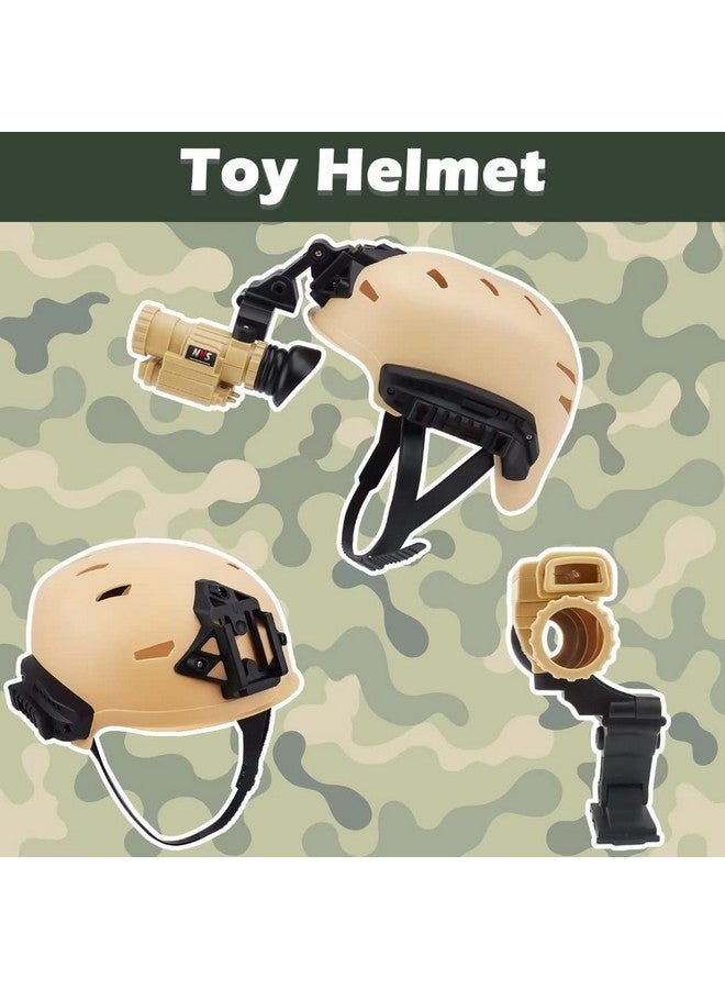 deAO deAO Army Costume for Boys, Military Soldier Gear Accessories with Uniform Helmet and Storage Backpack Halloween Army Combat Costume Police Set Dress Up Toys for Kids Girls  - Image 5