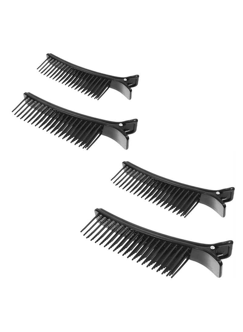 KASTWAVE Hair Sectioning Clips, 4Pcs Hair Hairdressing Styling Clips, Hair Stylist Nonslip Hair Clips Comb for Professional Salon Home Styling Sectioning Haircuts Dying Hair DIY Accessories - Image 1