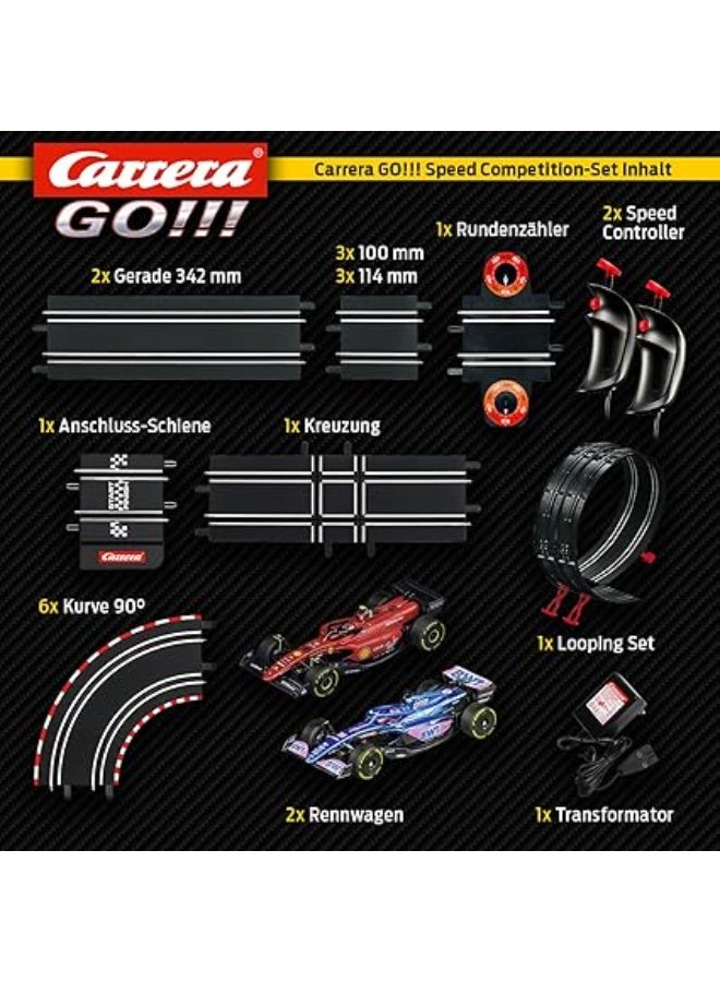 كاريرا جو!!! مجموعة سباق السرعة للمسار الكهربائي | لعبة سيارات سباق مرخصة مع سيارتين | لعبة سباق ممتعة ثنائية اللاعبين للأطفال والكبار | هدية مثالية للأولاد والبنات من عمر 6 سنوات فما فوق | مجموعة سباق عائلية - Image 5
