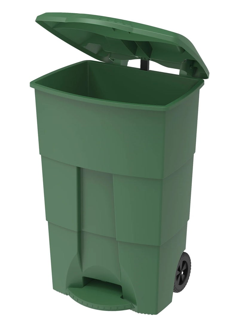 Cosmoplast Cosmoplast 125L Step-on Waste Bin with Pedal & Wheels  - Image 1