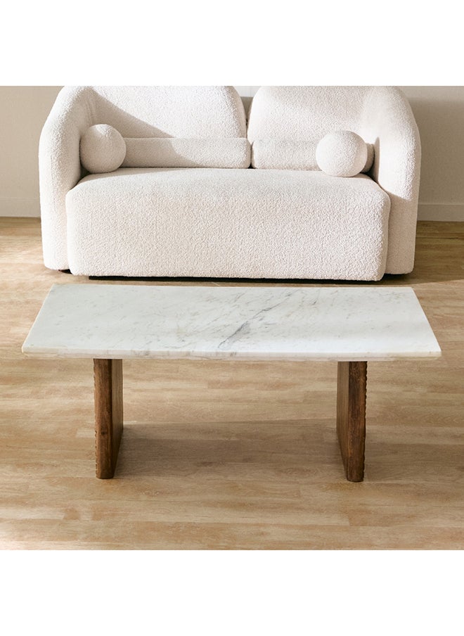 Home Box Engrave Marble Top Coffee Table 60 x 45 x 120 cm  - Image 2