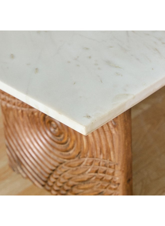 Home Box Engrave Marble Top Coffee Table 60 x 45 x 120 cm  - Image 3