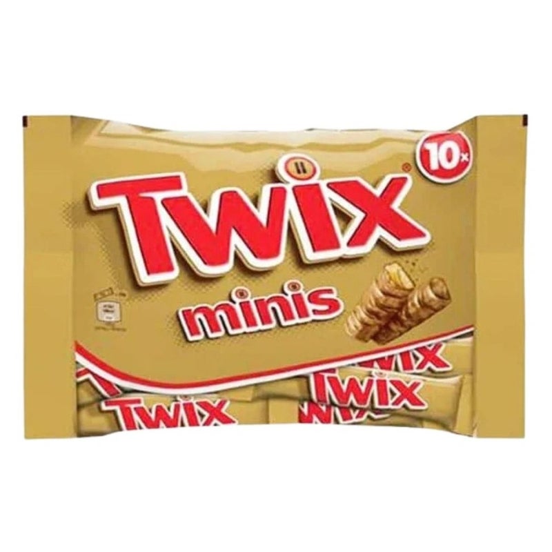 Twix Minis Milk Chocolate Cover with Caramel and Biscuit- 10 Chocolates- 227gms