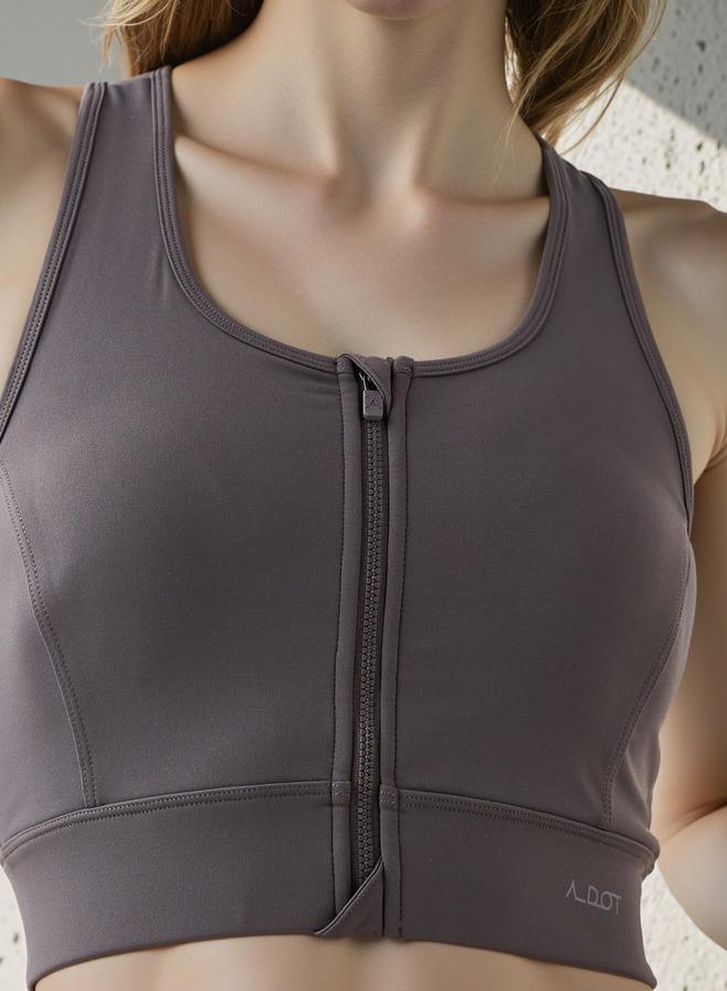 آكتف حمالة صدر رياضية بقصة عادية وتفاصيل مقصوصة وظهر سباق - Image 4